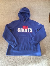Youth NY Giants Hoodie Size XL 18-20 Nike Sweatshirt Boys NFL Pullover Blue