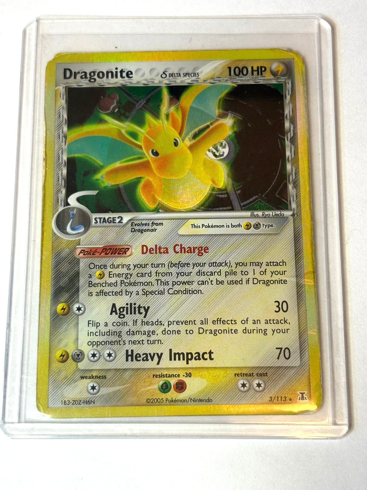 Dragonite #3 HOLO Pokemon Delta Species HP/DMG