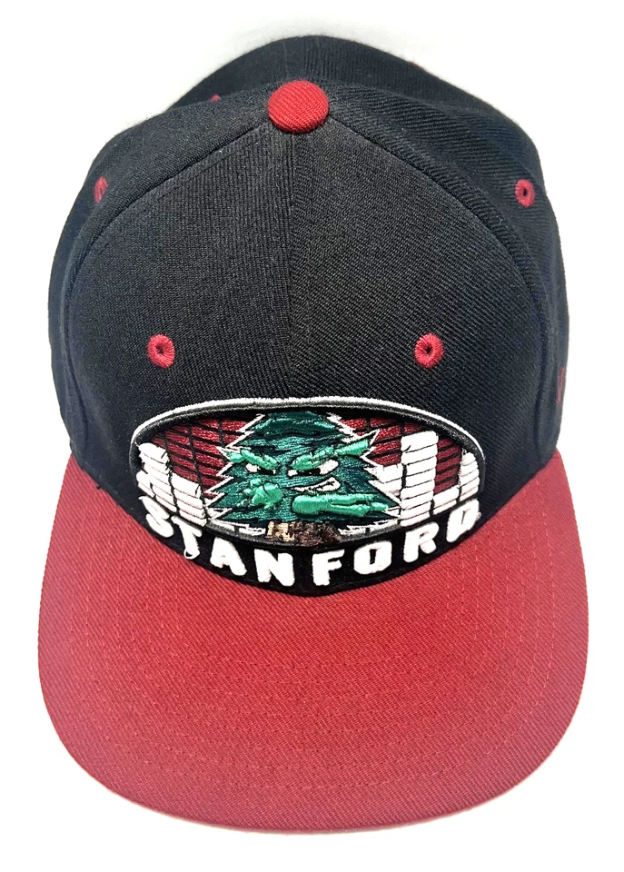Stanford Cardinal Hat Cap Snap Back Black Red NCAA Basketball Mascot Tree Mens - Image 3 of 4