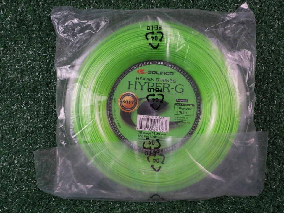 Carrete de cuerda de tenis de polietileno SOLINCO Hyper G SOFT 16 1,30 mm 656' 200 m ENVÍO GRATUITO Foto 3 de 3