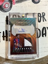 Panini Obsidian Soccer 2024-25 Lamine Yamal Volcanic Auto Patch /25 FC Barcelona