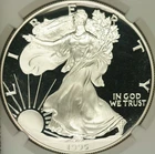 Photo of a 1995-P American Silver Eagle Proof from an eBay listing that sold on Jul 17, 2026