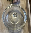 Vintage 024 Pyrex Clear 2Qt Casserole Dish w/Lid 624-C Cover Glass Oven Baking