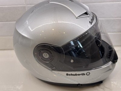 Schuberth C3 Pro Helmet Silver Size M-57-7 1/8, Made in Germany