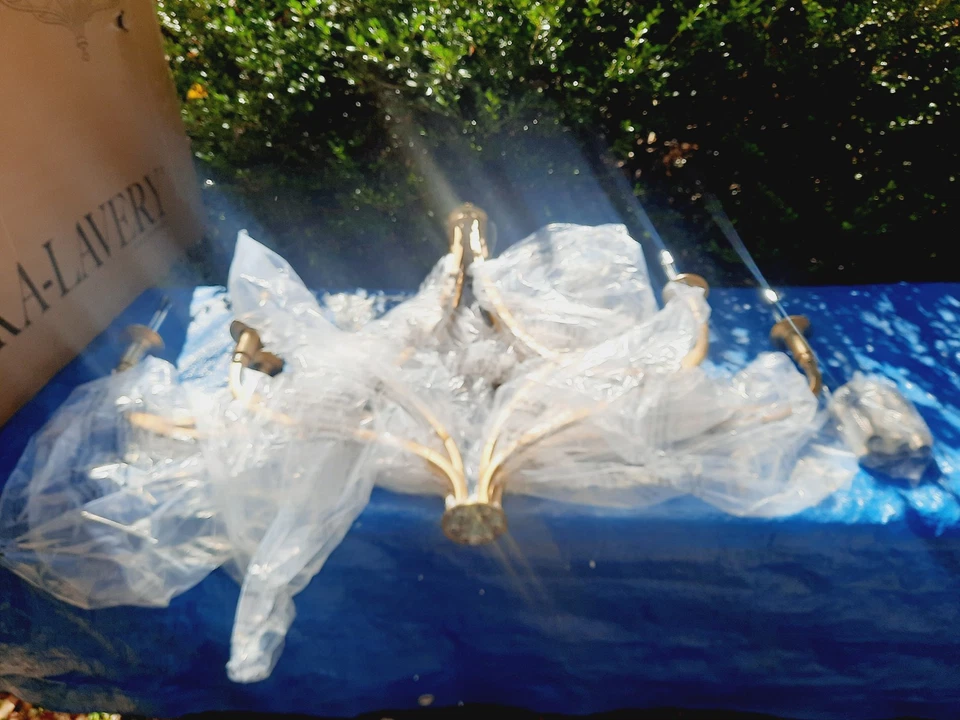 Minka Lavery Covent Park 6-Light Brushed Honey Gold Chandelier 1097-740 *READ* - Image 3 of 4