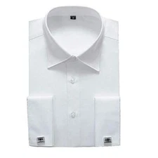 Alimens & Gentle French Cuff Regular Fit Dress Shirts  Assorted Colors , Sizes 