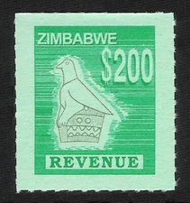 $200 Zimbabwe Revenue Stamp