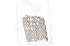 Lot of 100 NEW 0.7mm HSS Bright Finish Twist Head Drill Bits 