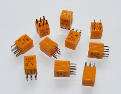 10x Murata keramische Filter SFZ 468 HL, 468 kHz AM Radio, Keramikfilter orange