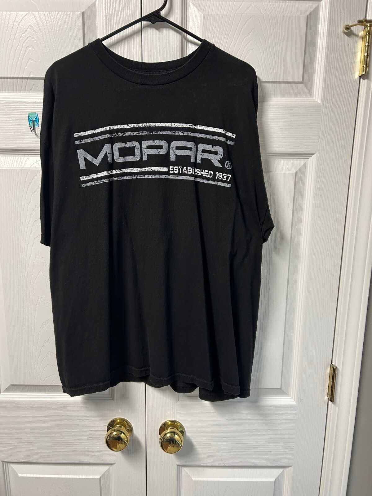 Mopar Men's T Shirt Xxl 2Xl Black Racing Horsepower Duster Charger Muscle Car