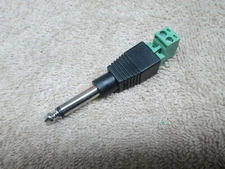 Quick assemble connect 1/4" 6.35mm plug for CW Morse Code Straight Key Keyer Bug