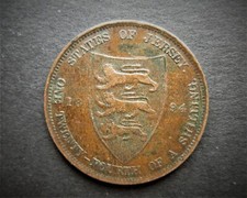 JERSEY 1/24th of a SHILIING 1894   / SNIFF'S  ANCIENT COINS T-3