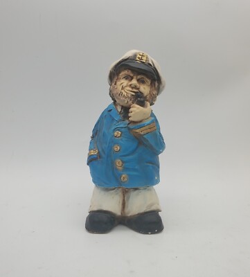 1981 Orzeck Sea Captain Ocean Nautical Figurine All American Seaman Pipe Figure