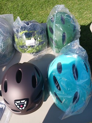 exclusky saftey bike helmet led light w/3 options, adjustable, one