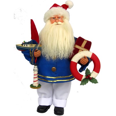 15'' Coastal Santa - Blue Blue