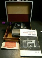 Vintage Polaroid Model J66 Electric Eye Land Camera In Original Box w/ Manual 