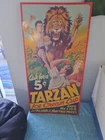 Vintage Tarzan Ice Cream Cups Metal Tin Advertising Sign AAA Sign Co. Ohio RARE