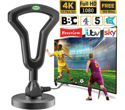 Antenna TV Amplificatore Digitale Segnale Per Interni Esterni TV 4K 1080p HD - Foto 2 di 6