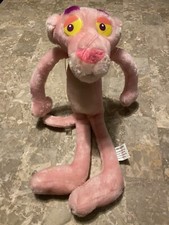 Vintage Pink Panther Plush 17 Stuffed Animal Kelly Toy Rare Pink