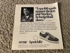 Vintage 1975 O.J. SIMPSON SPOT-BILT SHOES Print Ad 1970s BUFFALO BILLS