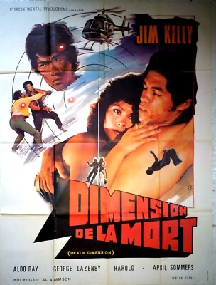 DIMENSION DE LA MORT Kino-Poster JIM KELLY 120 x 160 cm Farbe 1978