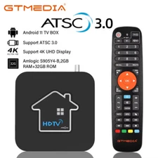 4K ATSC 3.0/1.0 Over-the-Air Cable TV Tuner Box Android Streaming Player DVR