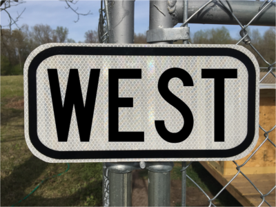 WEST road sign 12