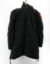 Parajumpers Jacket Women Small Black Masterpiece Parka Slim Down Coat Fur Trim *