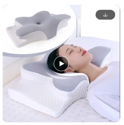 MEMORY FOAM KISSEN SCHMETTERLING UMHÜLLEND ENTSPANNEND LINDER NACKENSCHMERZEN
