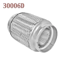 3" x 6" Flex Pipe Exhaust Coupling Quality Stainless Steel Heavy Duty Triple Ply