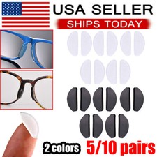 5/10Pair silicone Anti-slip Stick On Nose Pads For Sunglasses Eyeglasses Glasses