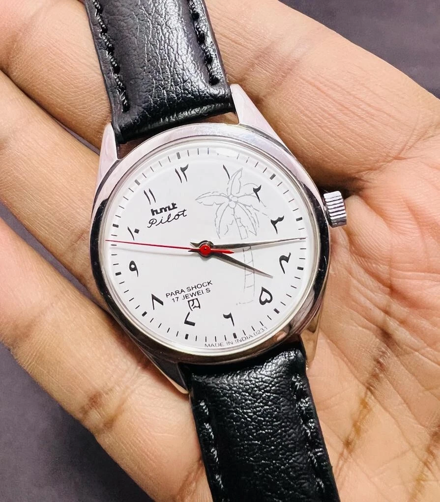 HMT Pilot Urdu White Dial Hand Winding Wrist watch Men S Gents FHF
