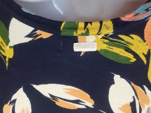 O'Neill Girls Size M Navy Blue Big Floral Watercolor Britta Dress M 8-10 - Picture 6 of 11