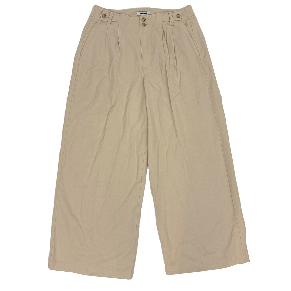 MADEWELL Harlow Wide Leg Pants 8P Drapey Twill Harvest Moon