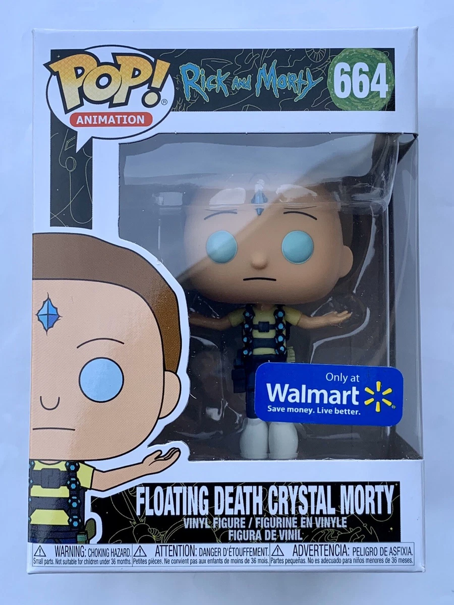 Funko Pop Rick and Morty Floating Death Crystal Morty 664 Walmart Exclusive