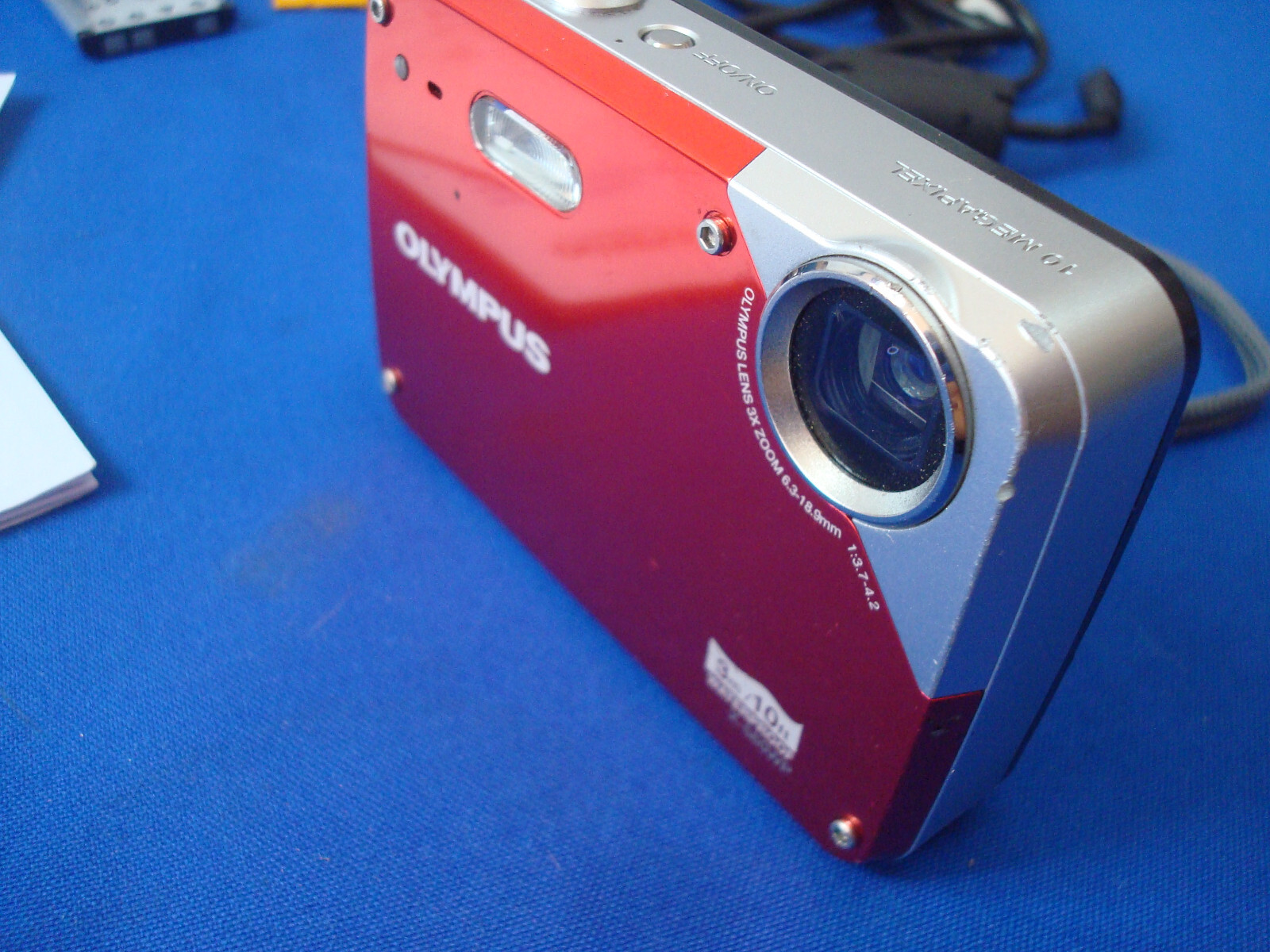 OLYMPUS Waterproof Digital Camera Red X560WP w BATTERY & CHARGER Works Great WP eBay