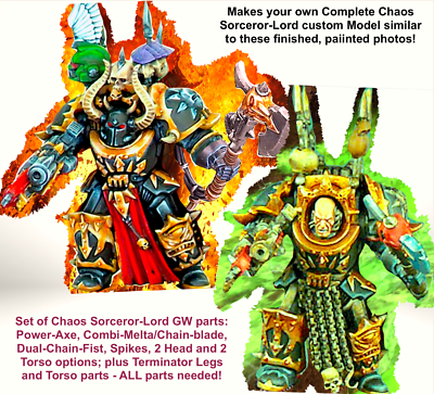 CHAOS TERMINATOR SORCEROR-LORD=SPACE MARINES Custom~Games Workshop