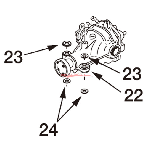Nismo Rear Differential Reinforced Front Mounting Bush Set Fits Nissan S14/S15/R - Picture 7 of 7