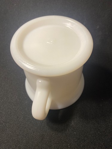 Vintage Hazel Atlas White Milk Glass Cup Mug Shaving - Picture 10 of 13