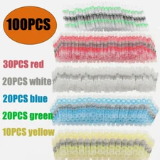100PCS Waterproof Solder Seal Wire Connectors Kit  For Automotive Marine Wiring