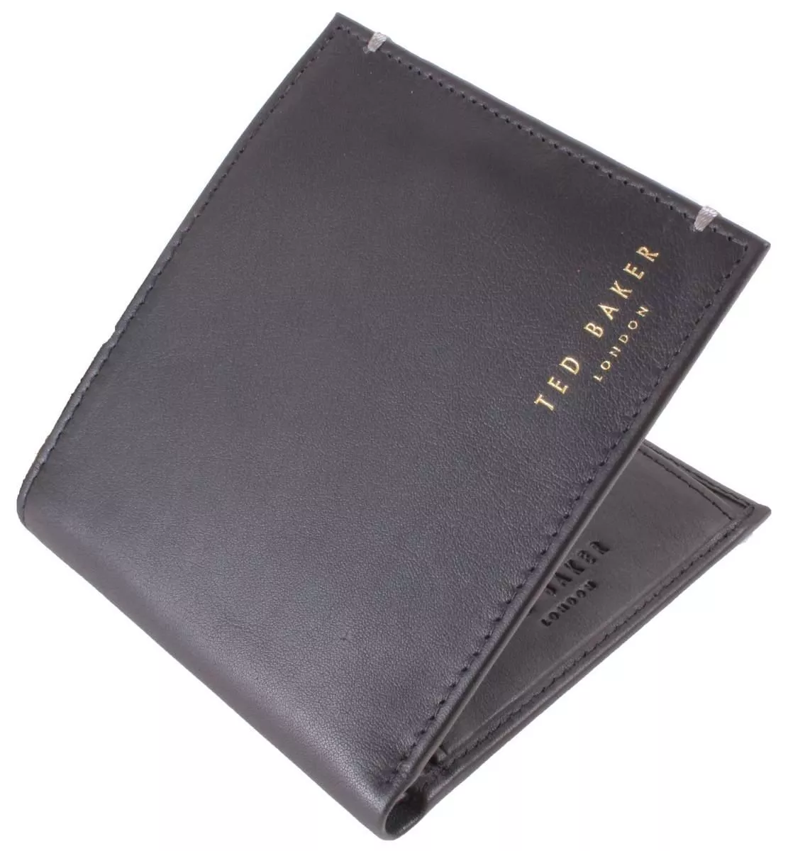 Ted Baker Mens Harrvee Bifold and Coin Leather Wallet Black eBay