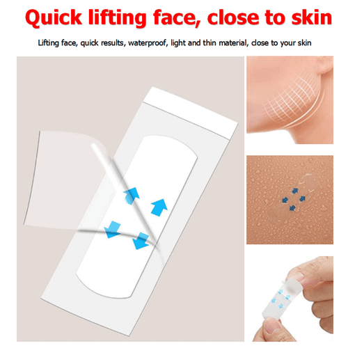 80x Invisible Face Lifter Tape Instant Facelift Tape Doppelkinn Falten dünn - Bild 9 von 12
