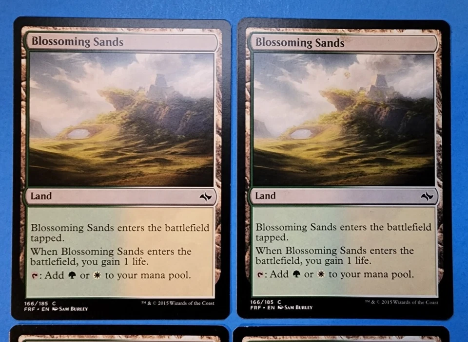 4x Blossoming Sands Fate Reforged 2015 Mtg Magic Card Dual Land Mana 166 - Image 2 of 4