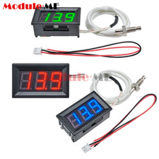 Digital LED Display K-type Thermocouple Temperature Meter DC 12V Thermometer