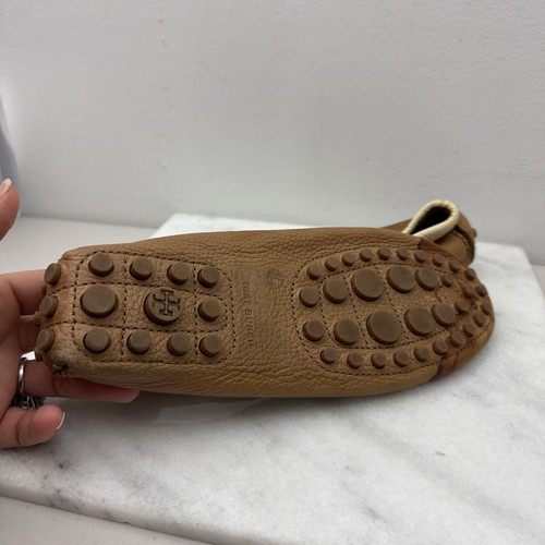Tory Burch Daria Flats Size 7.5” Driving Moccasins Neutral Designer Office Chic - Picture 5 of 8