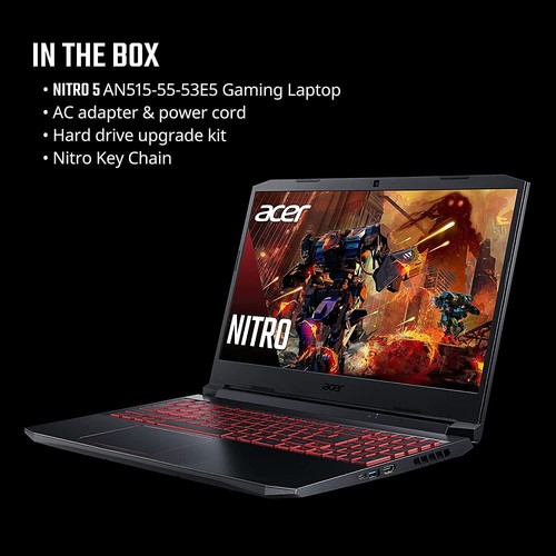 Acer Nitro 5 - 15.6in (512GB,GeForce RTX 3050 GPU, 8GB RAM) Gaming Laptop - Picture 9 of 9