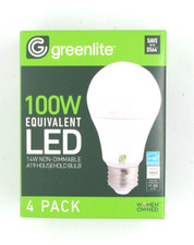 Greenlite 14W Non-Dimmable LED 100W Equivalent 4 Pack Lightbulbs 1600 LUMENS