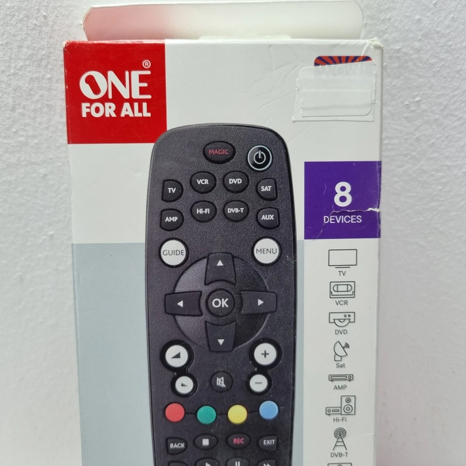 One For All Universal Remote Control Black -  8 Devices - Read Description - Image 4 of 4
