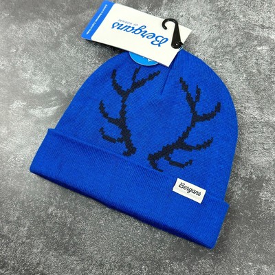 Bergans Antlers Kids Beanie Cuffed Merino Wool Space Blue/Navy Blue