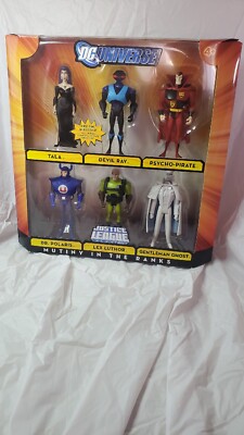 Sealed DC UNIVERSE JUSTICE LEAGUE UNLIMITED MUTINY IN THE RANKS 6 FIGURE PACK! 